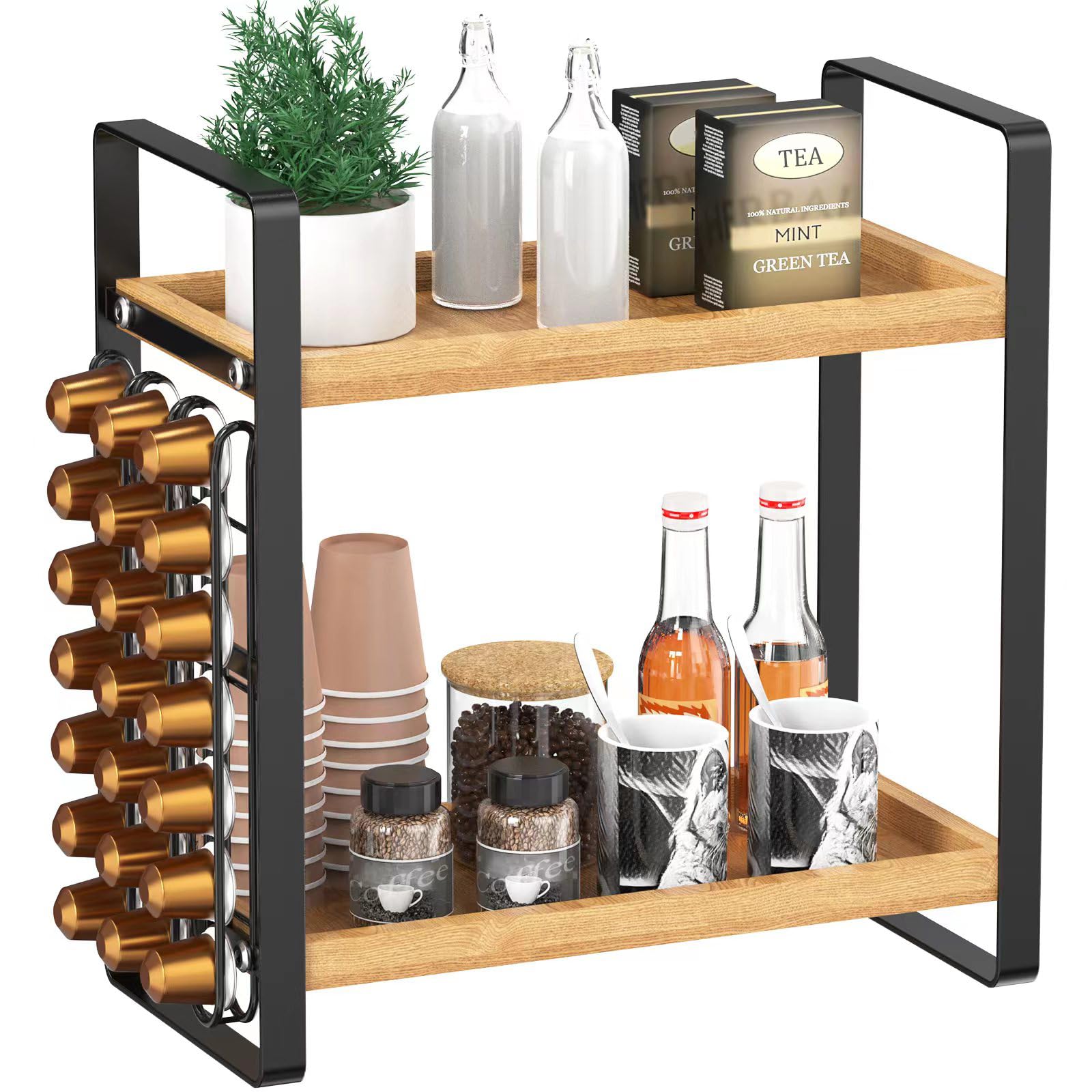 Amazon.com: LEMIKKLE Coffee Station Organizer,Compatible with